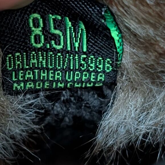 Sam Edelman Orlando suede knee high boots size 8.5M taupe faux fur cuffs pull on - Picture 2 of 13